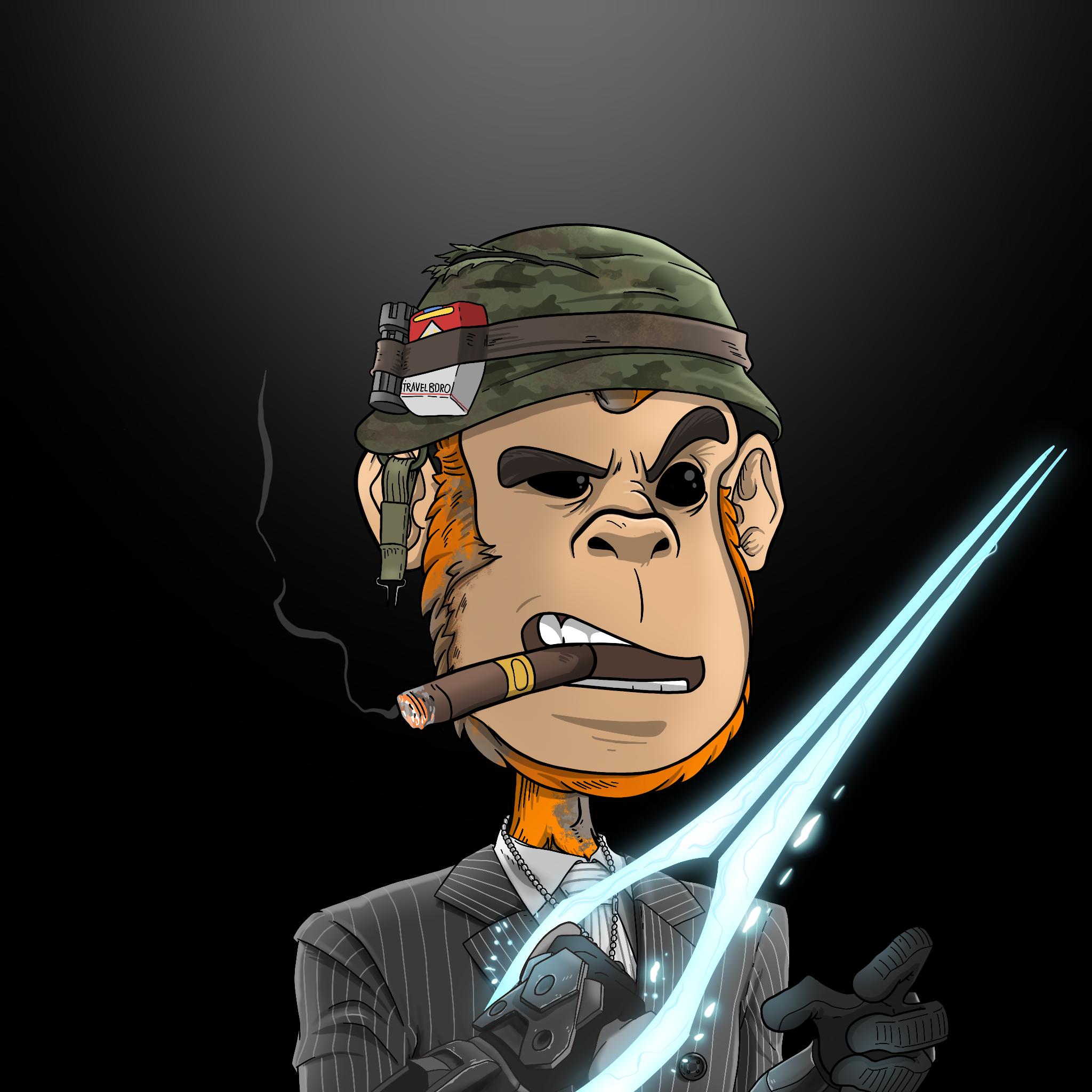 Time Traveling Chimp #2162 NFT artwork