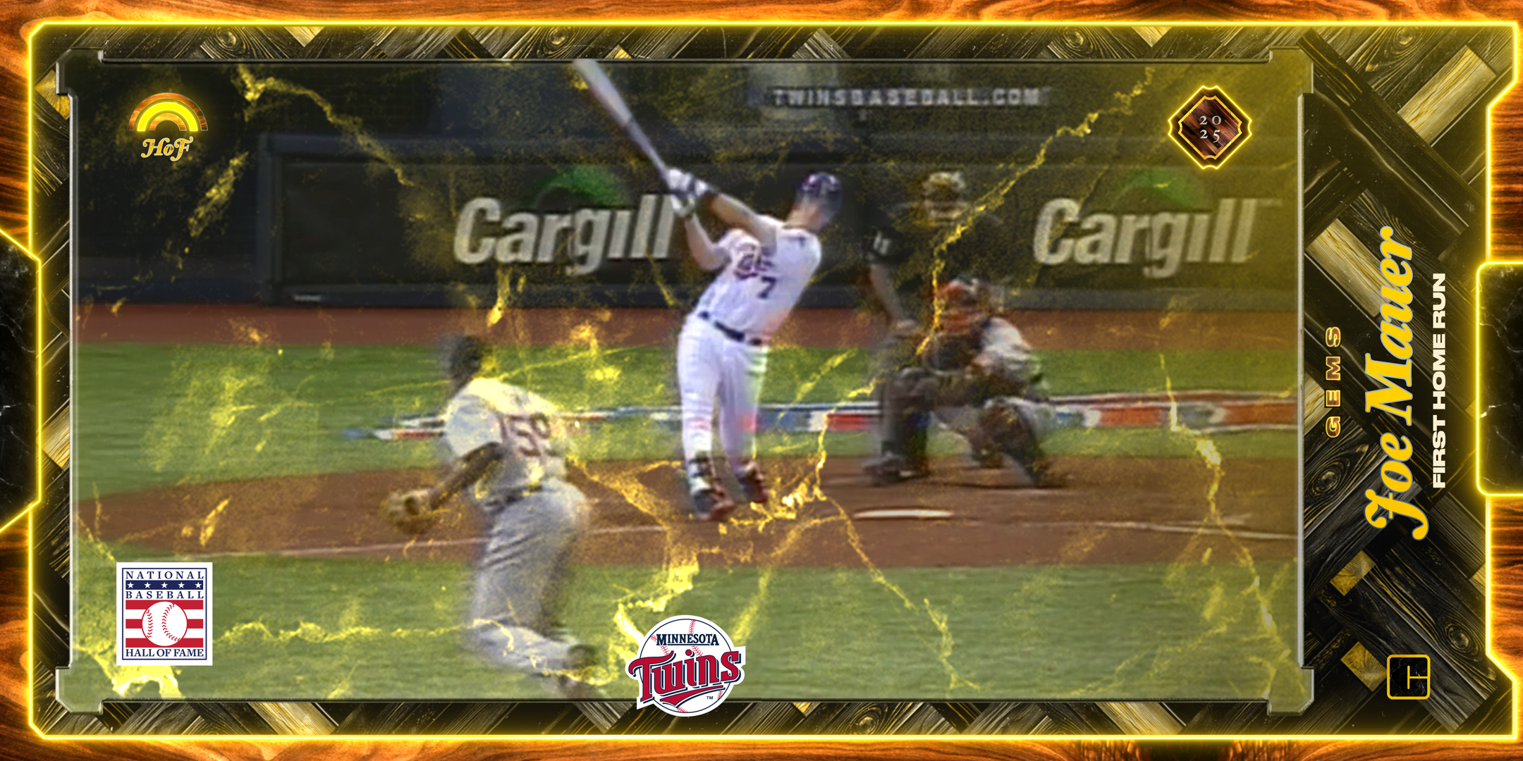Joe Mauer - First Home Run 3 NFT artwork