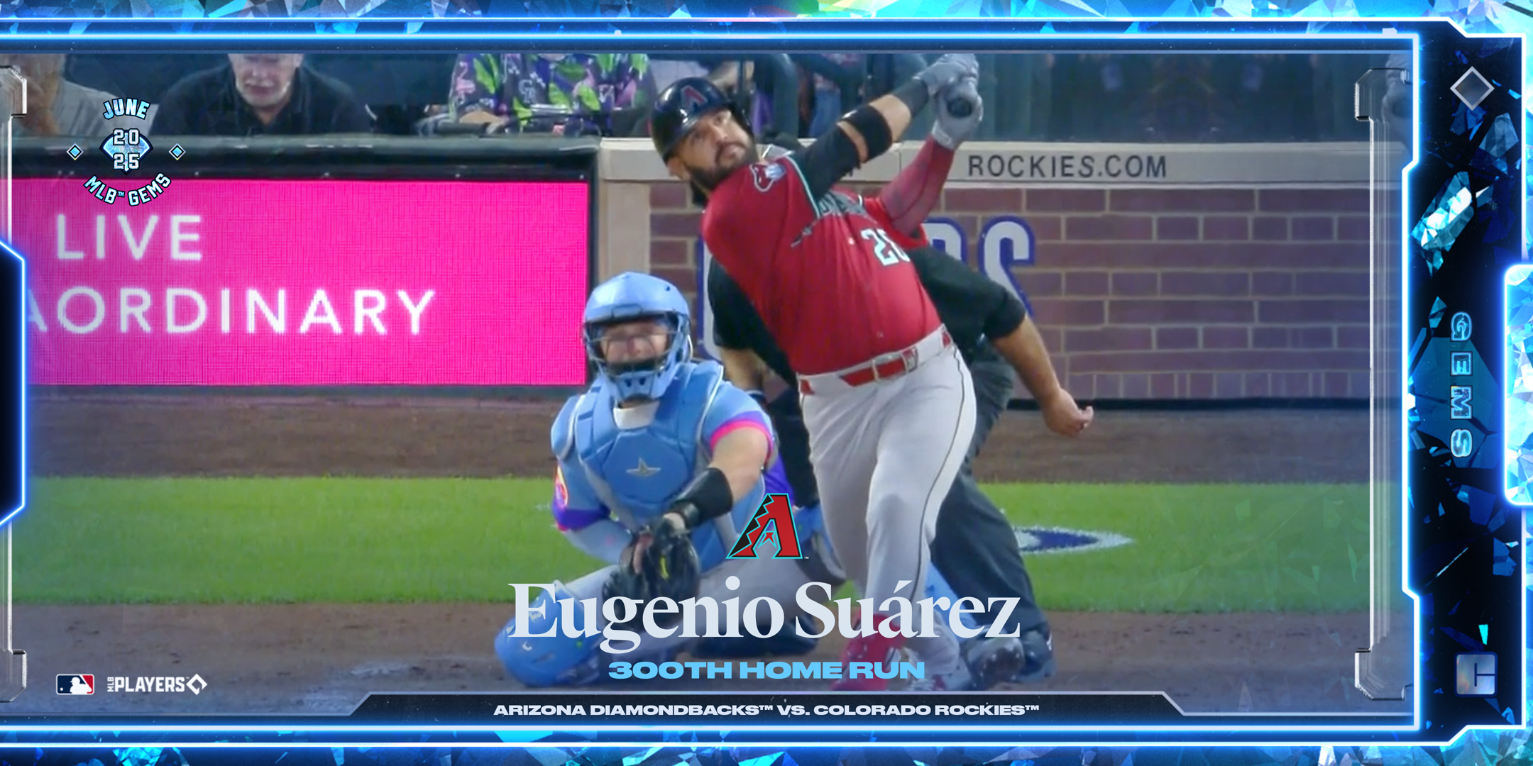 Eugenio Suarez 300th Home Run 55 NFT artwork