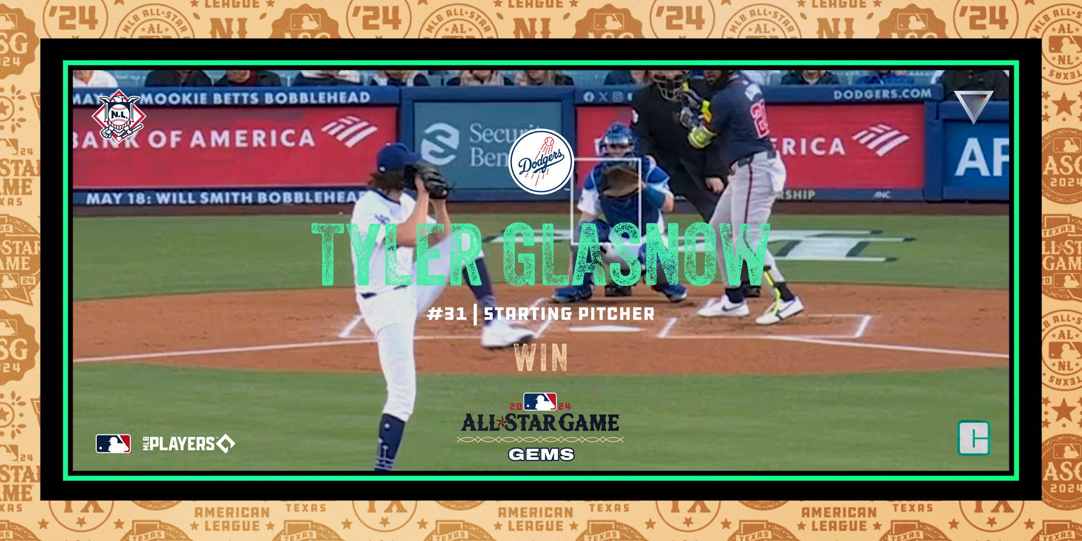 Tyler Glasnow - Win (42/400) NFT artwork