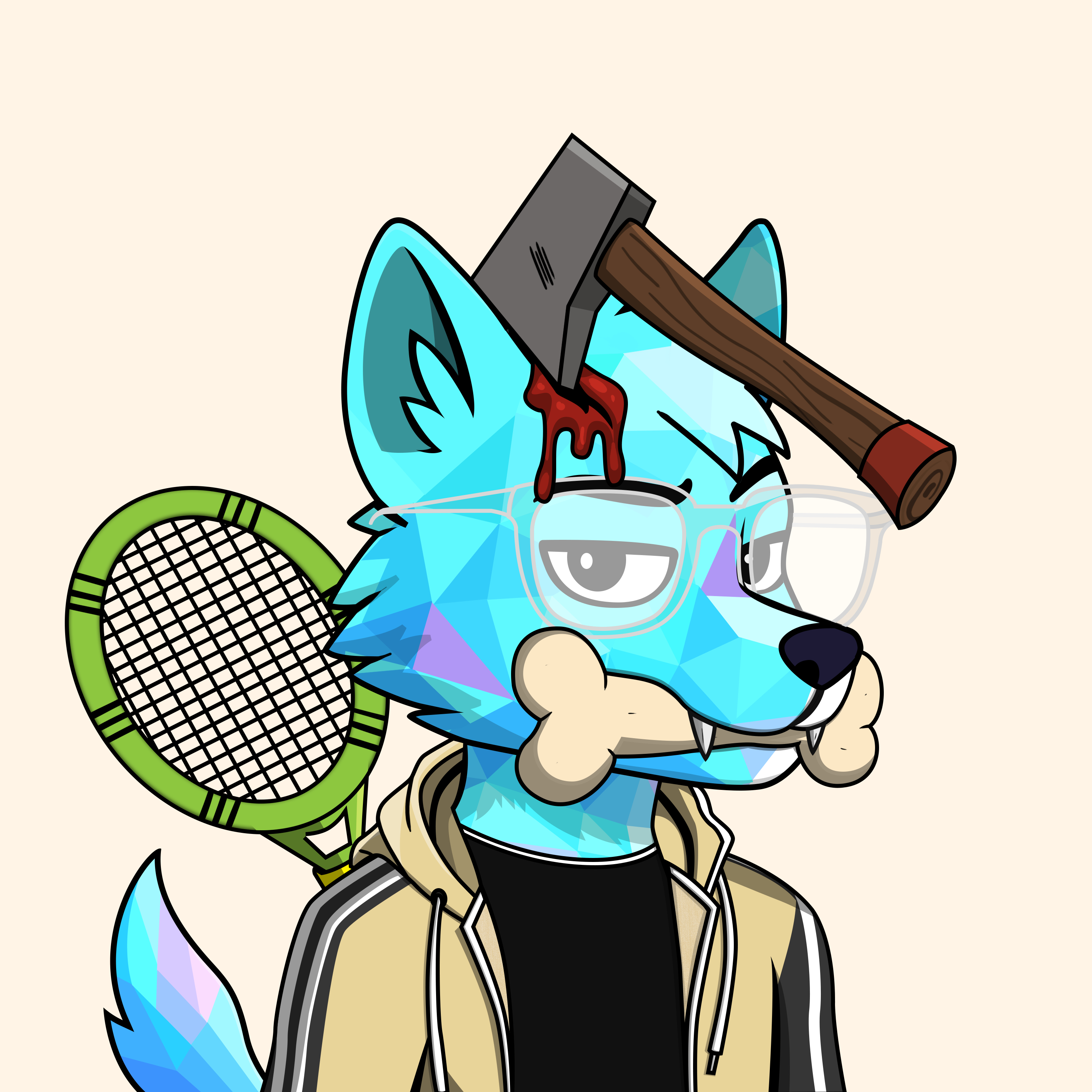 Apex Wolf #1746 NFT artwork