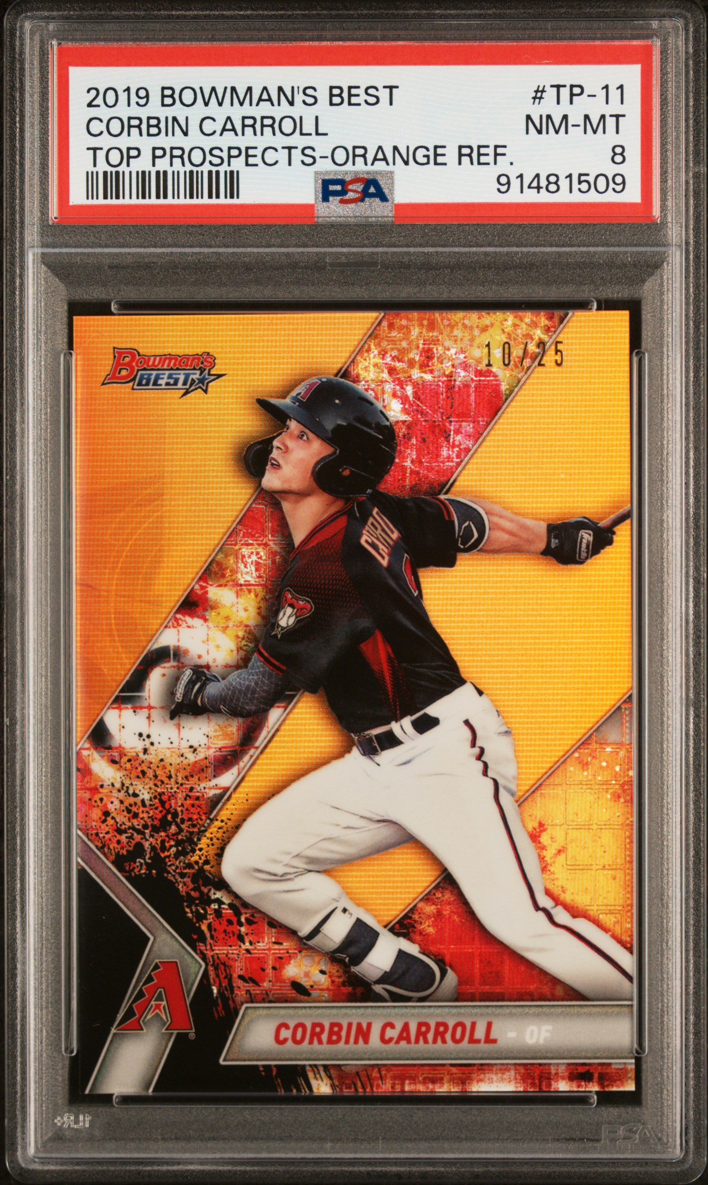 2019 #TP-11 Corbin Carroll PSA 8 NFT artwork