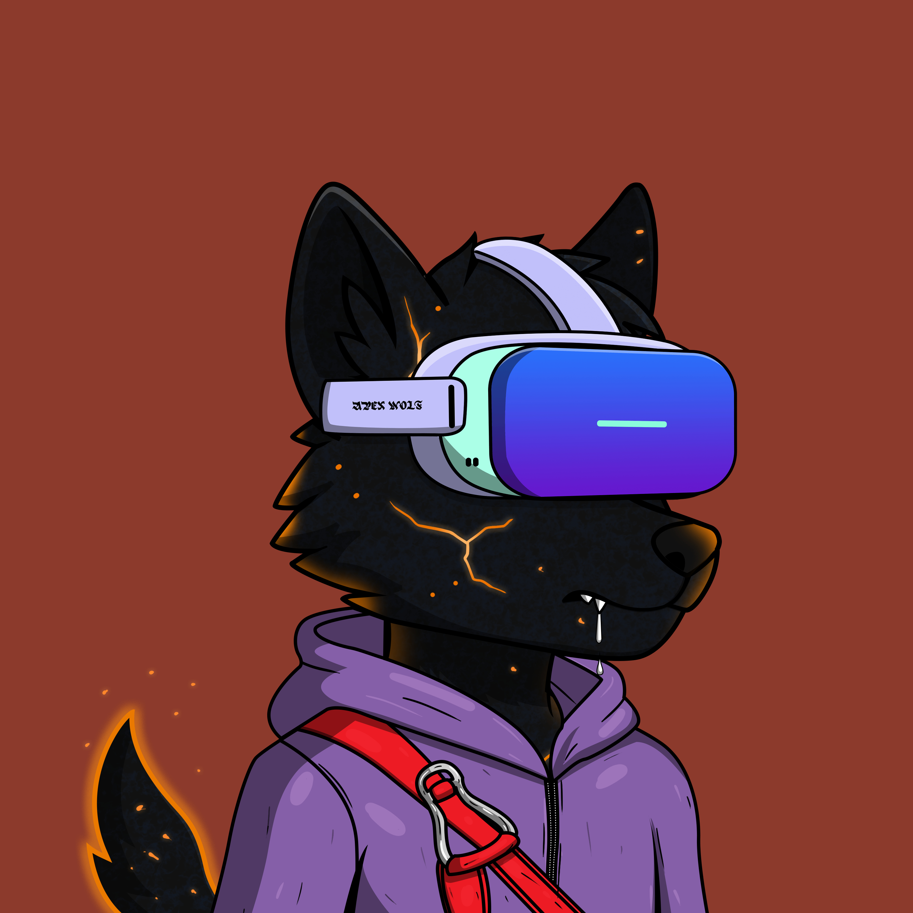 Apex Wolf #813 NFT artwork