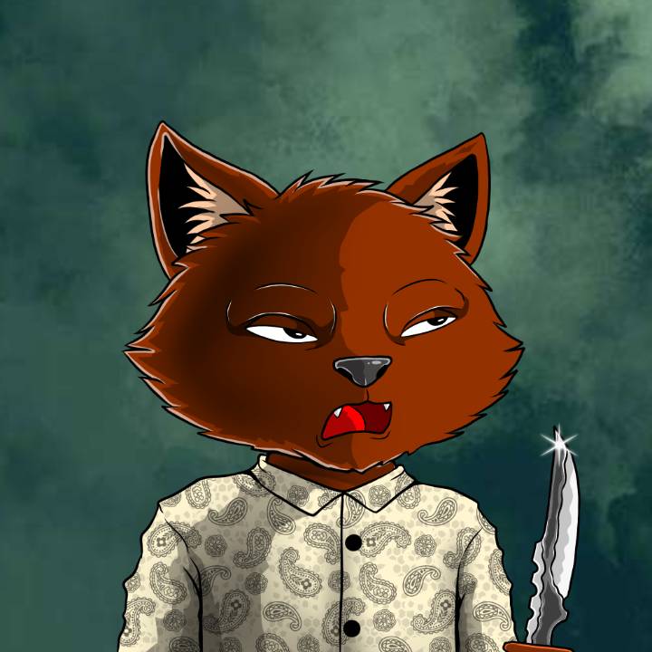 WallowCats #205 NFT artwork
