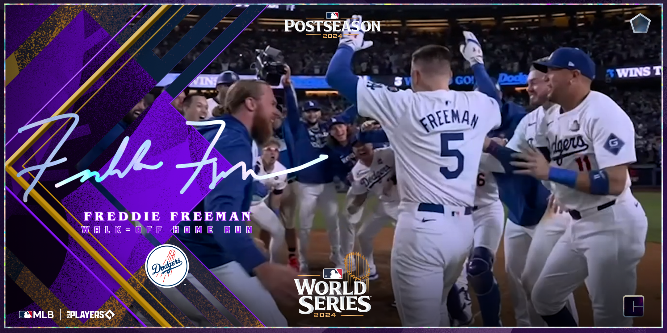 Freddie Freeman WalkOff Home 24 NFT artwork