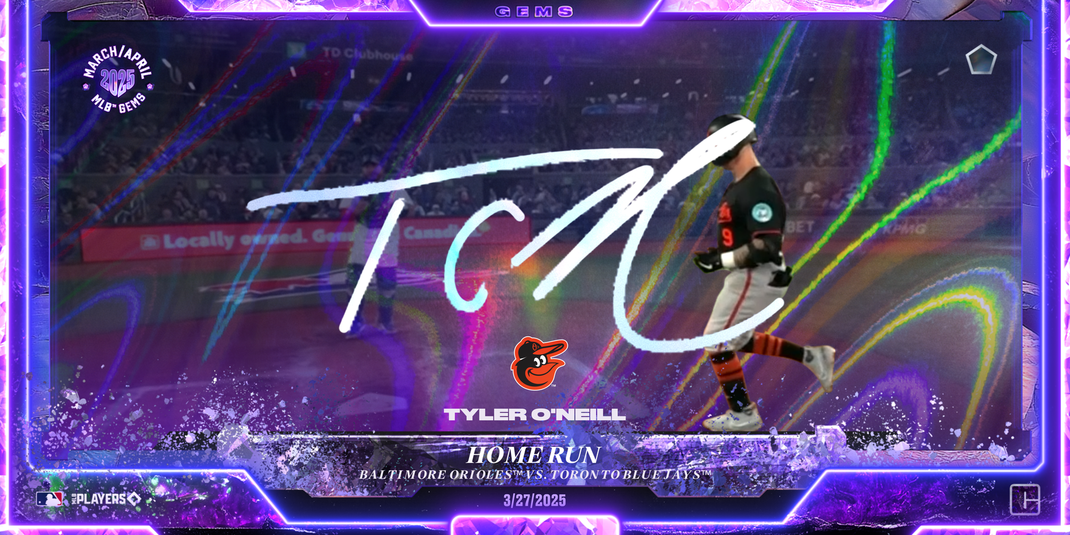 Tyler O'Neill - Home Run (23/25) NFT artwork