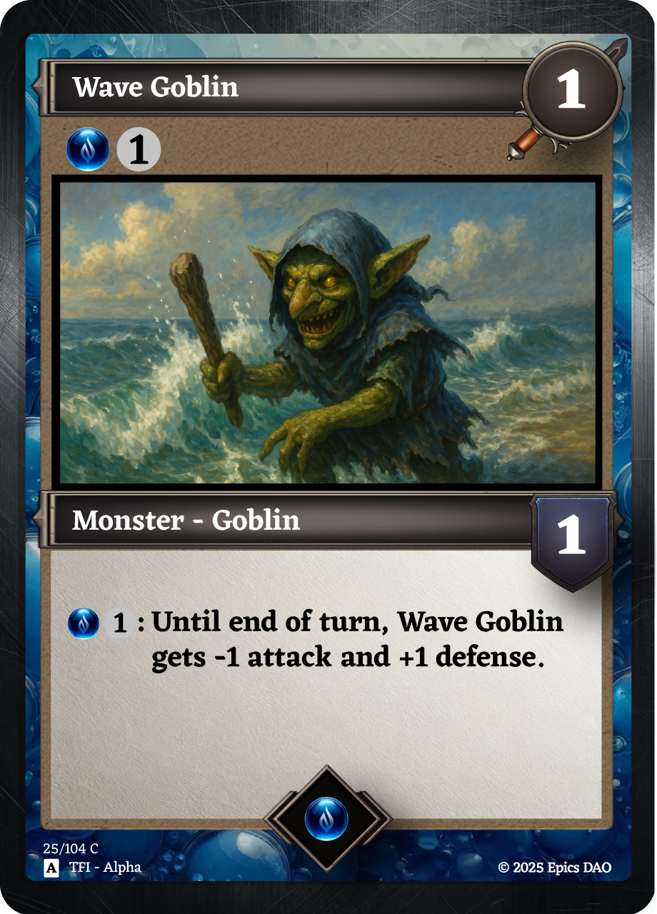 Wave Goblin #0001 NFT artwork