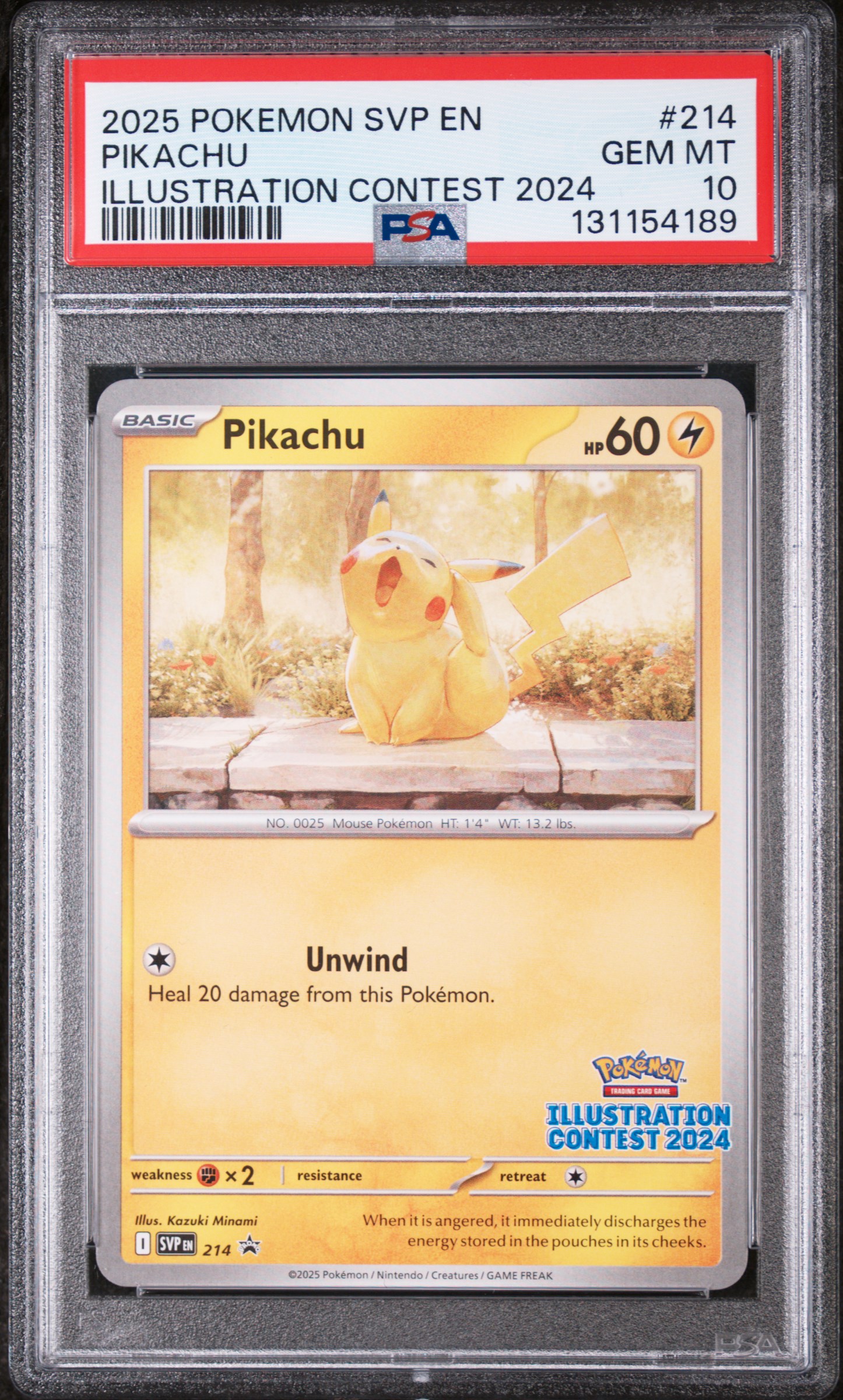 PSA GEM MT 10 PIKACHU, 2025, POK NFT artwork