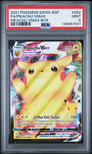 PSA MINT 9 FA/PIKACHU VMAX, 2021 NFT artwork