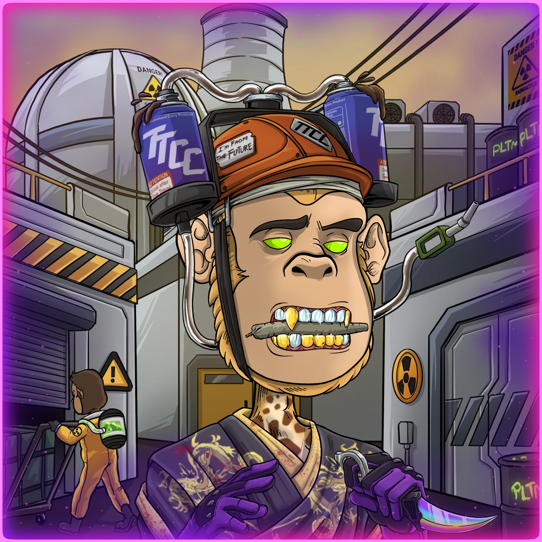 Time Traveling Chimp #3630 NFT artwork