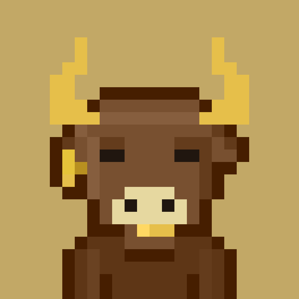Bulltoshi #7244 NFT artwork