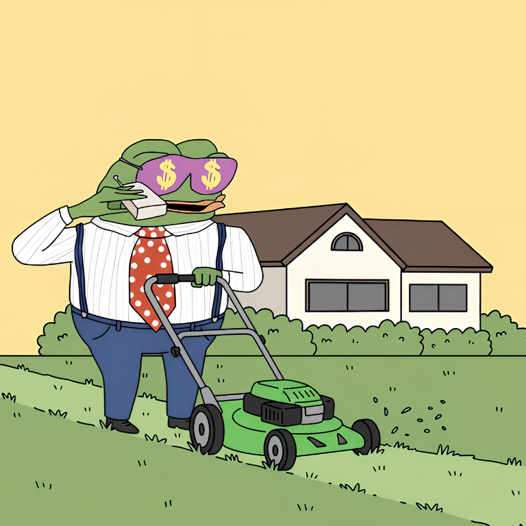 Mowing the Competition NFT artwork