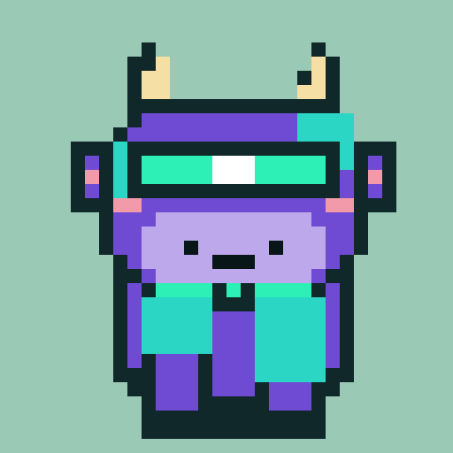 Pixel Cow #007: Solana Moo NFT artwork