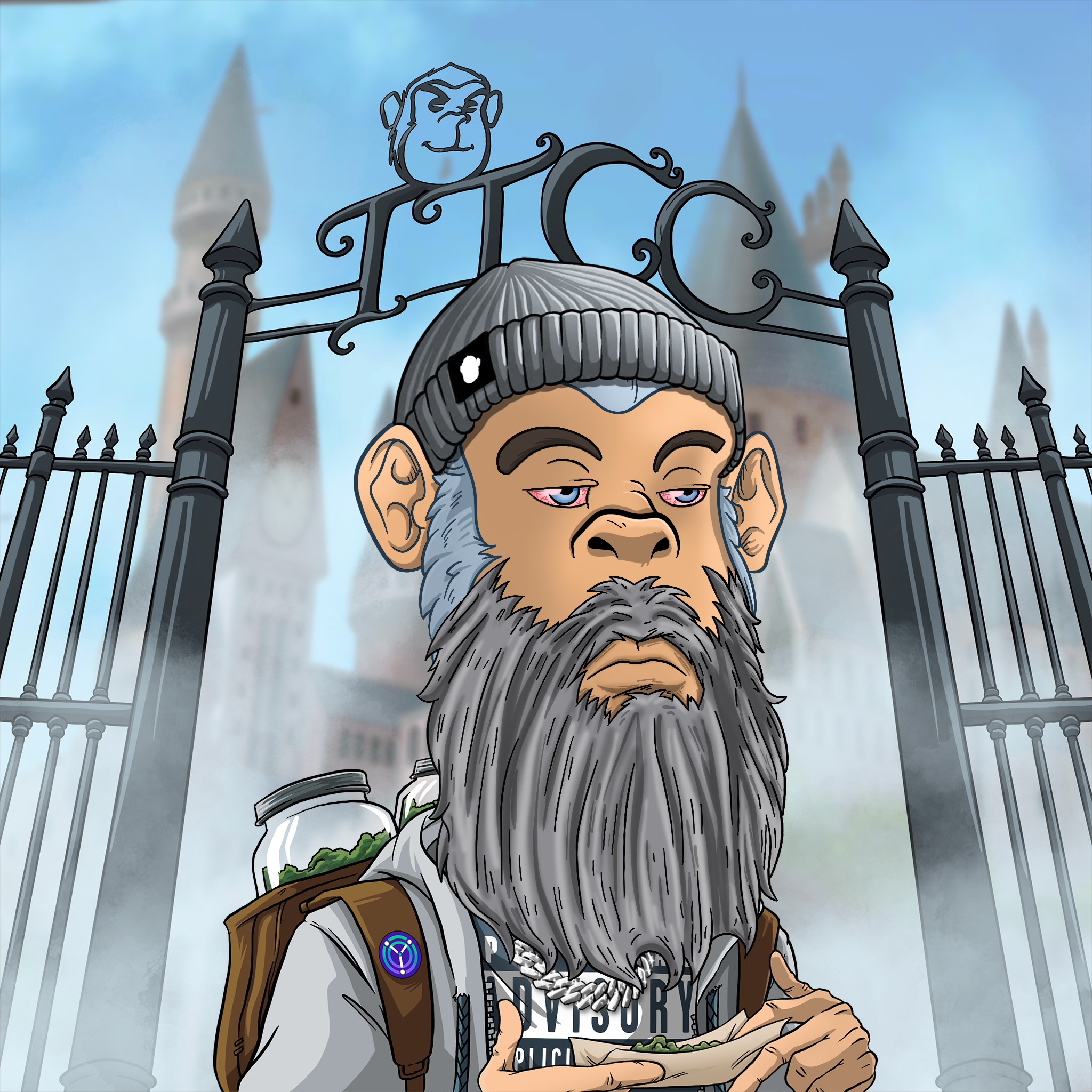 Time Traveling Chimp #4574 NFT artwork