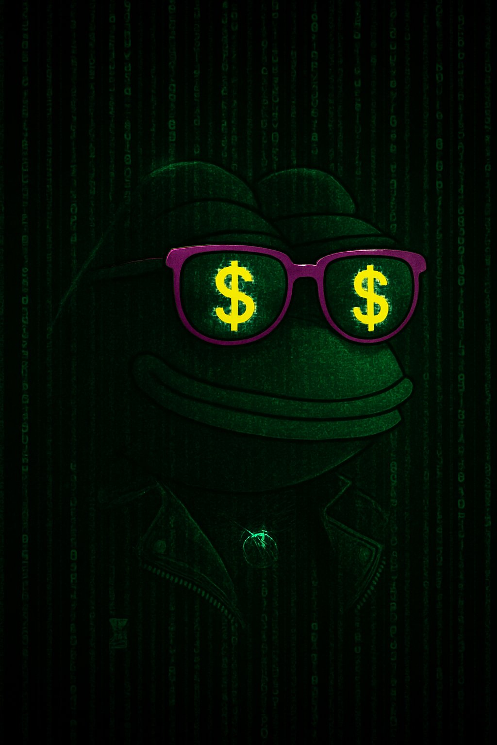 Frog of the Matrix NFT artwork