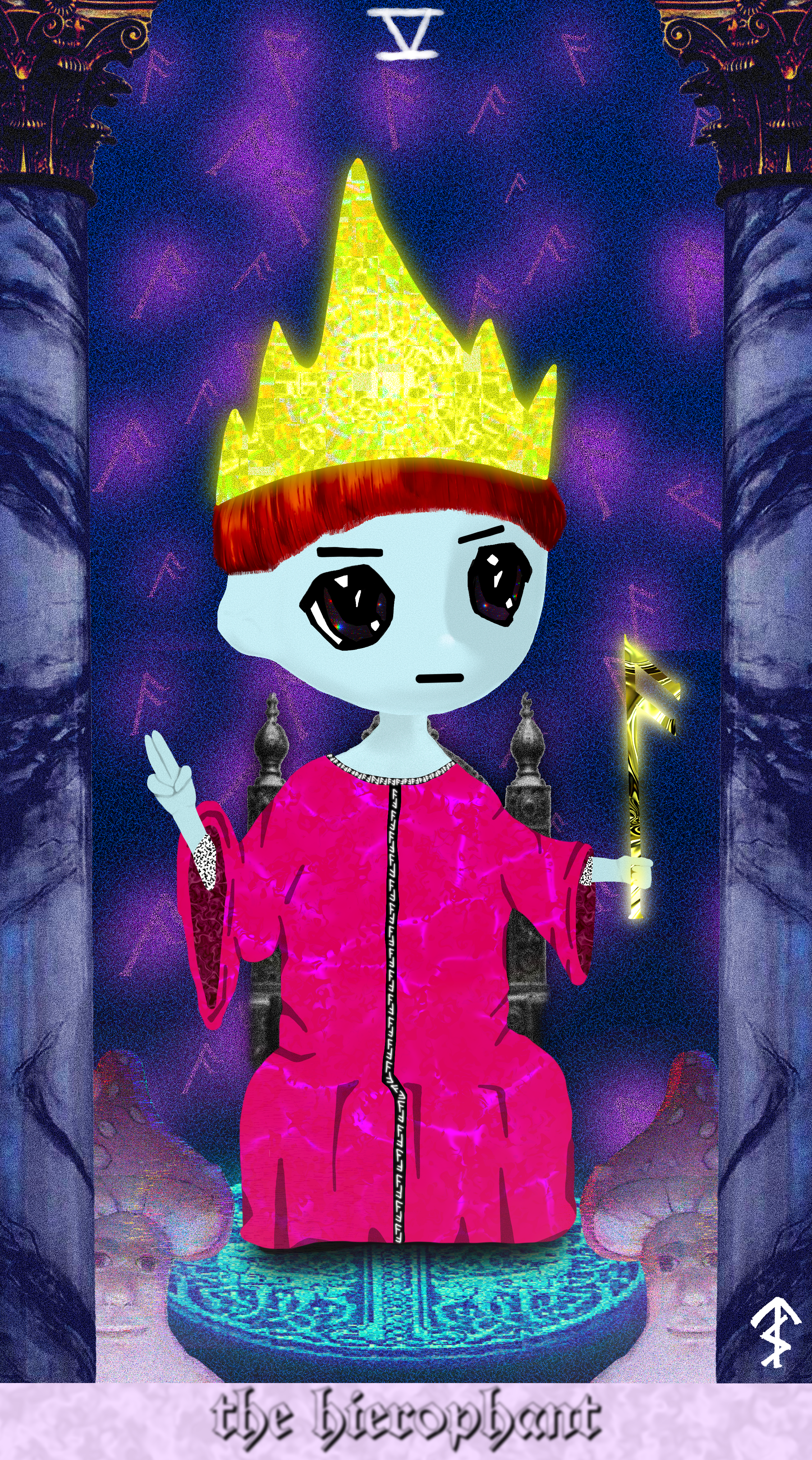 The Hierophant NFT artwork