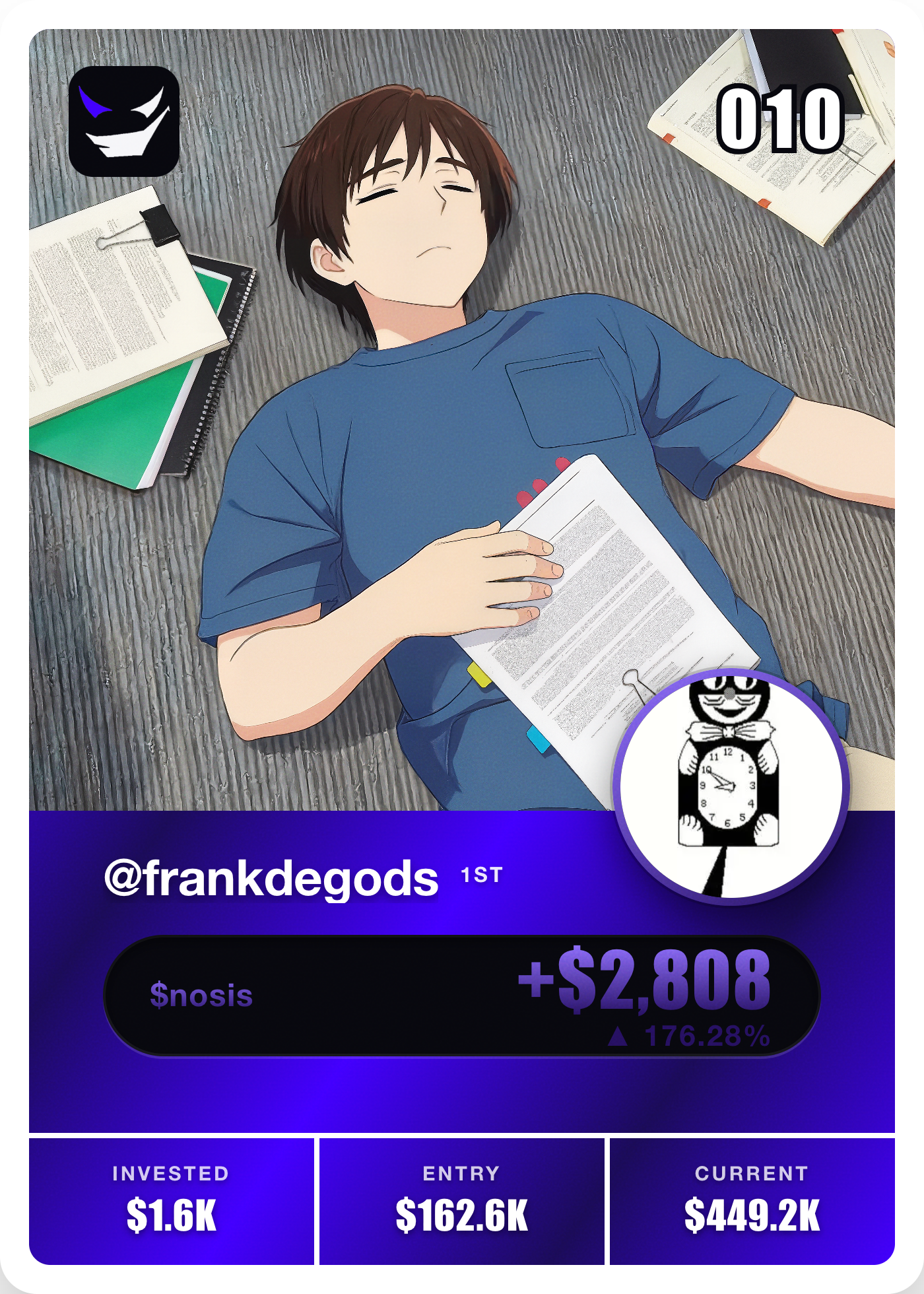 nemo #010 @frankdegods NFT artwork