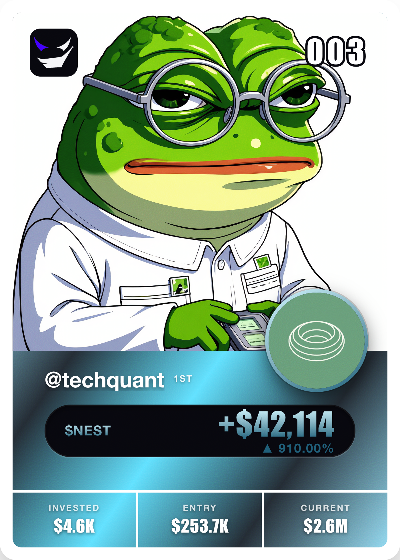 nemo #003 @techquant NFT artwork