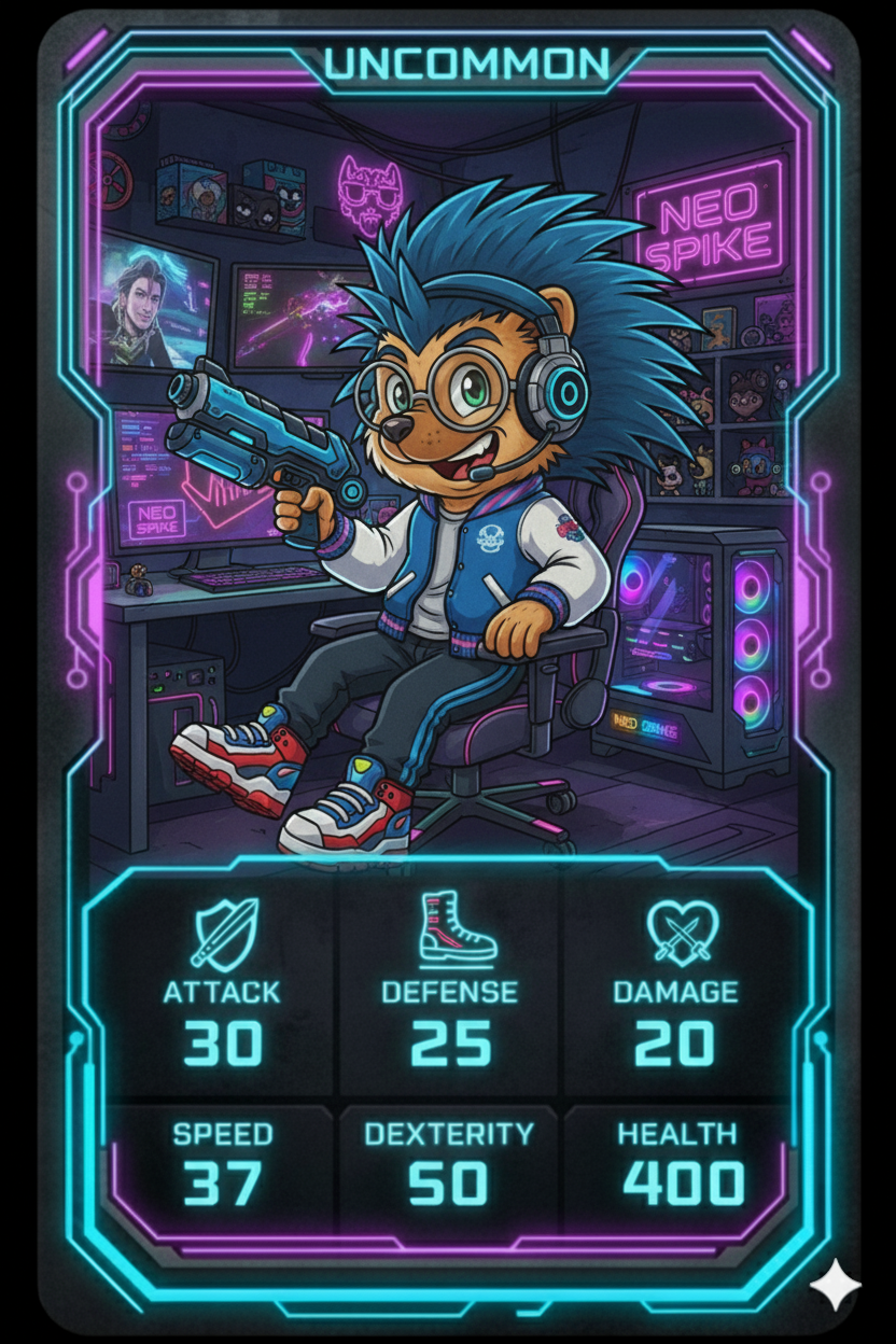 NEO SPIKE UNCOMMON NFT artwork