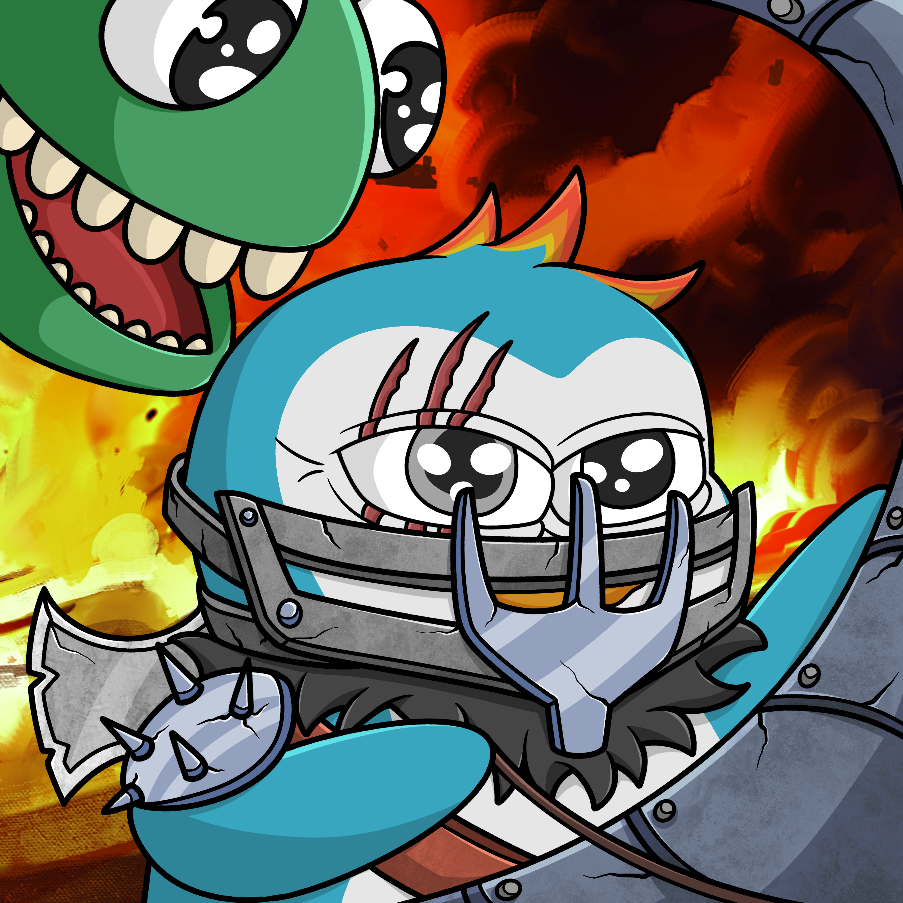 Clayno Knights NFT artwork
