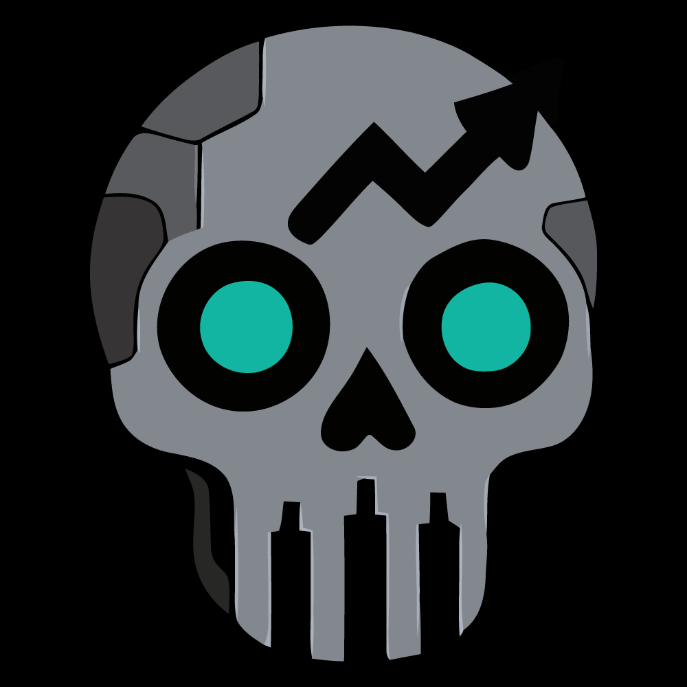 Degen Skull #205 NFT artwork