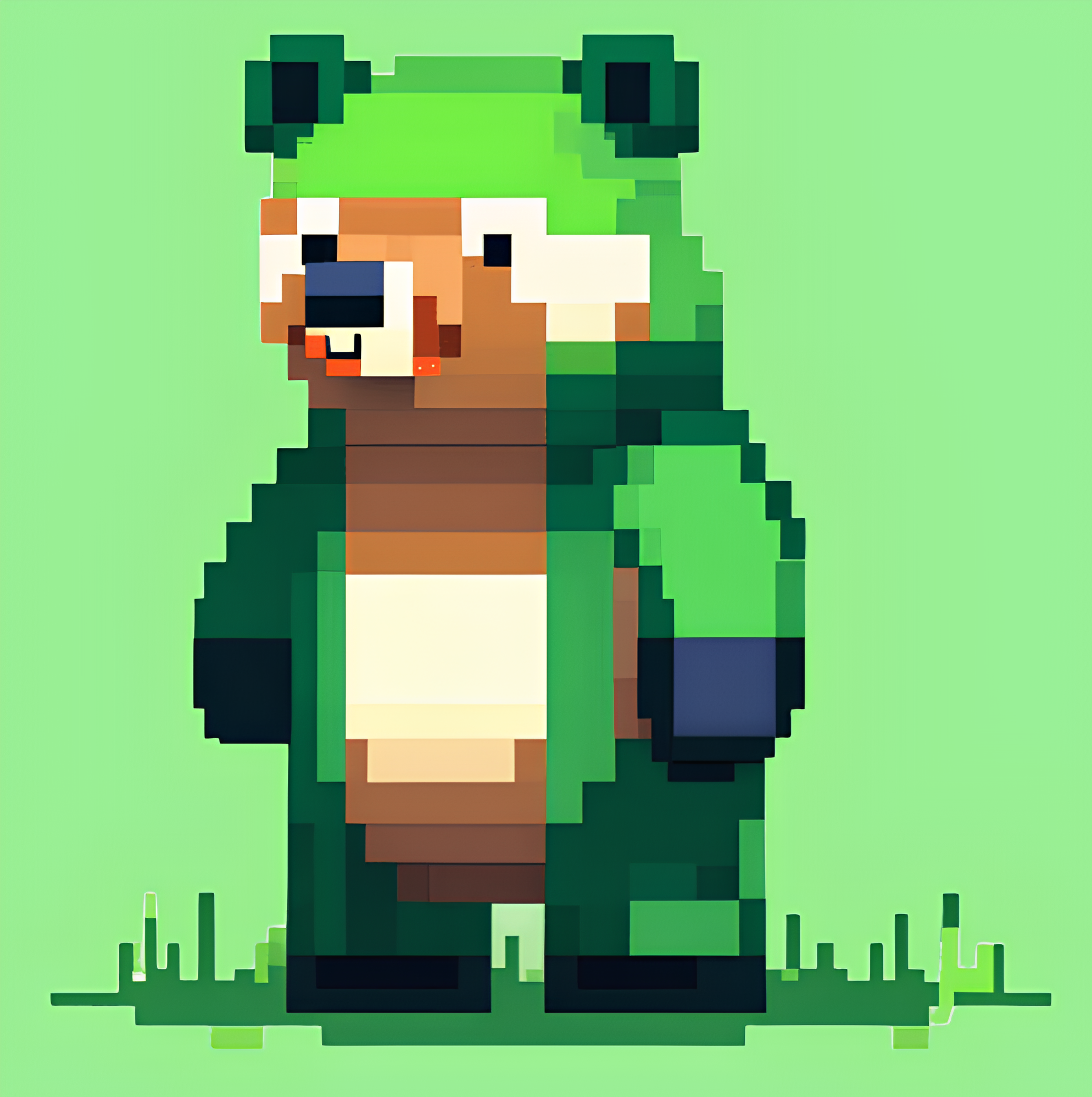 Abstract Bear NFT artwork