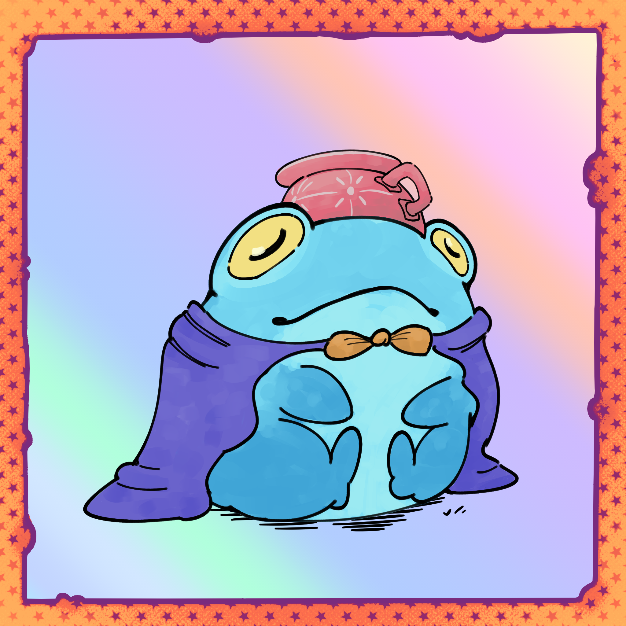Dreamy Sky Frog NFT artwork