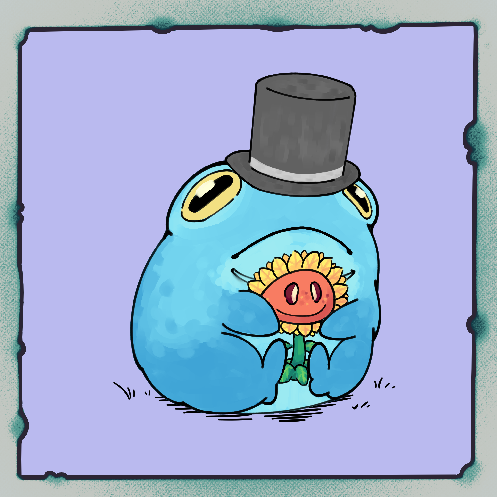 Sad Lavender Aristocrat NFT artwork