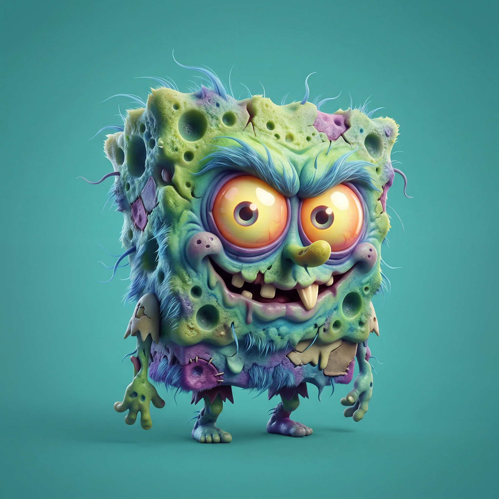 SpongeRot Squaredead #48 NFT artwork