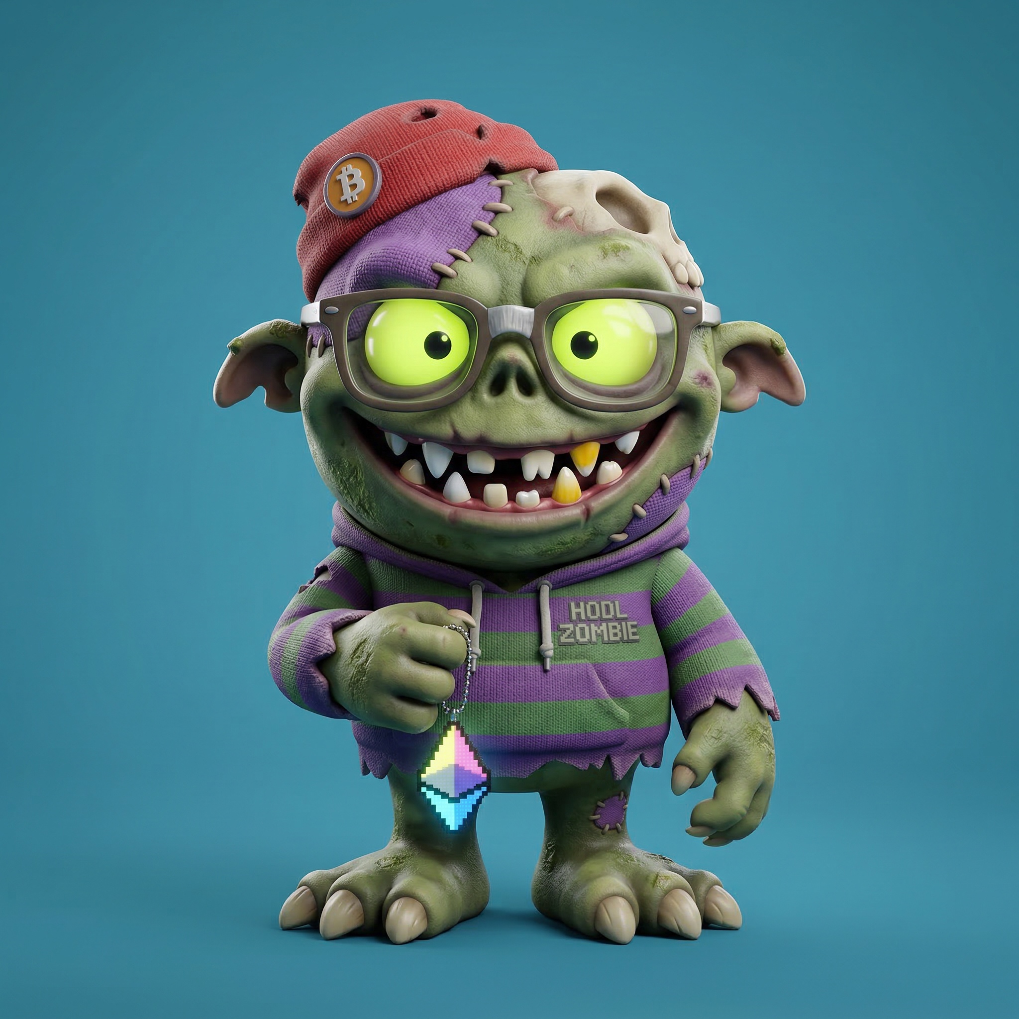 HODL Zombie #4 NFT artwork