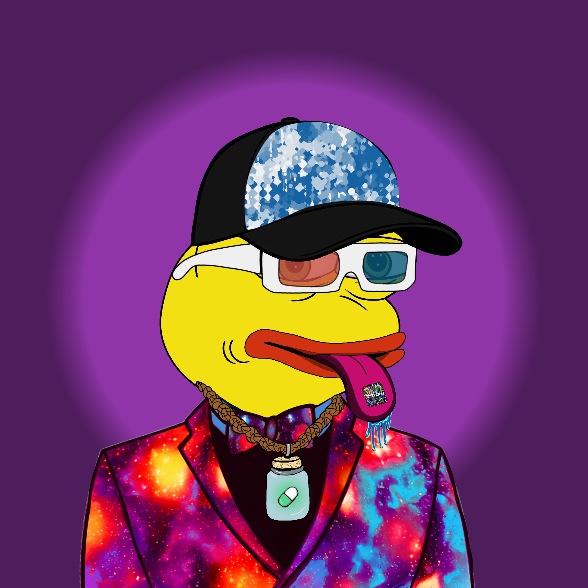 Psychedelic Pepe #125 NFT artwork