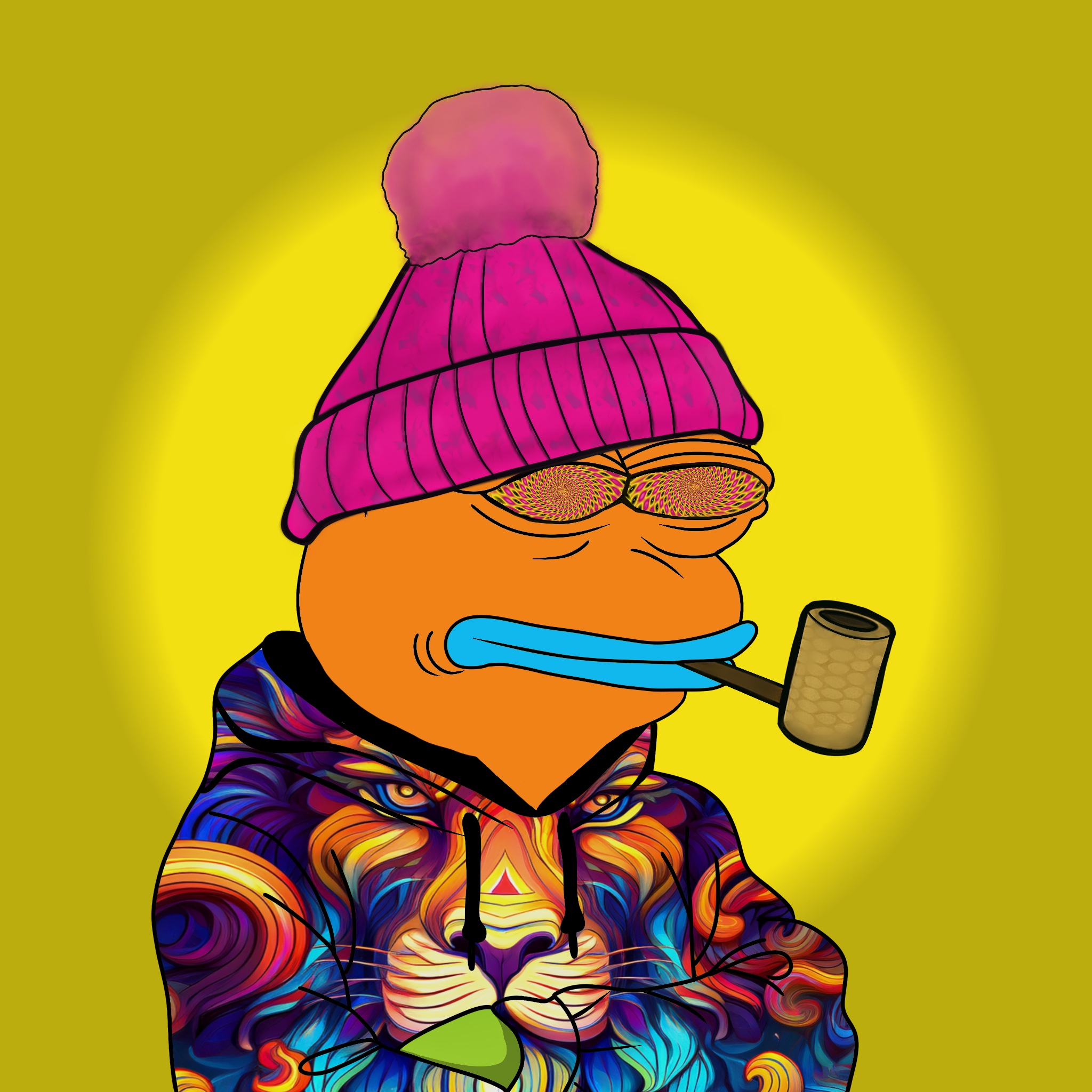 Psychedelic Pepe #175 NFT artwork