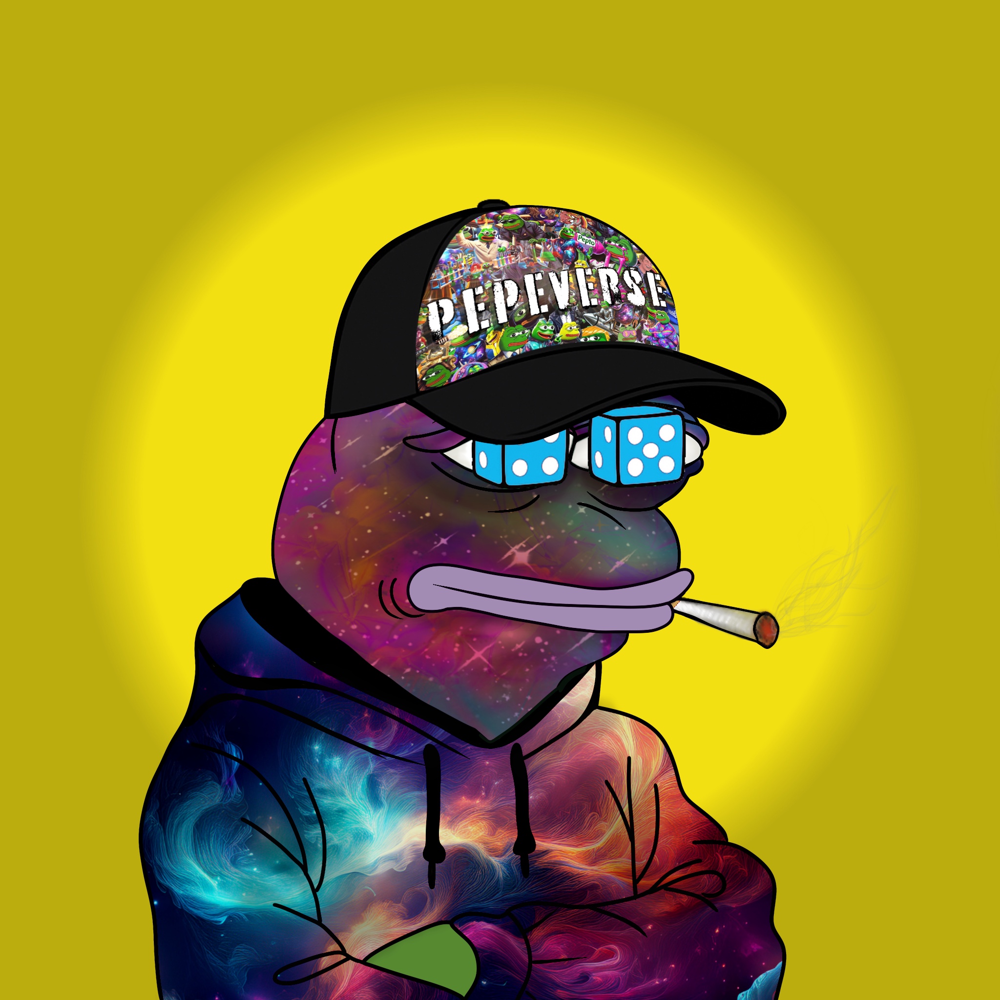 Psychedelic Pepe #22 NFT artwork