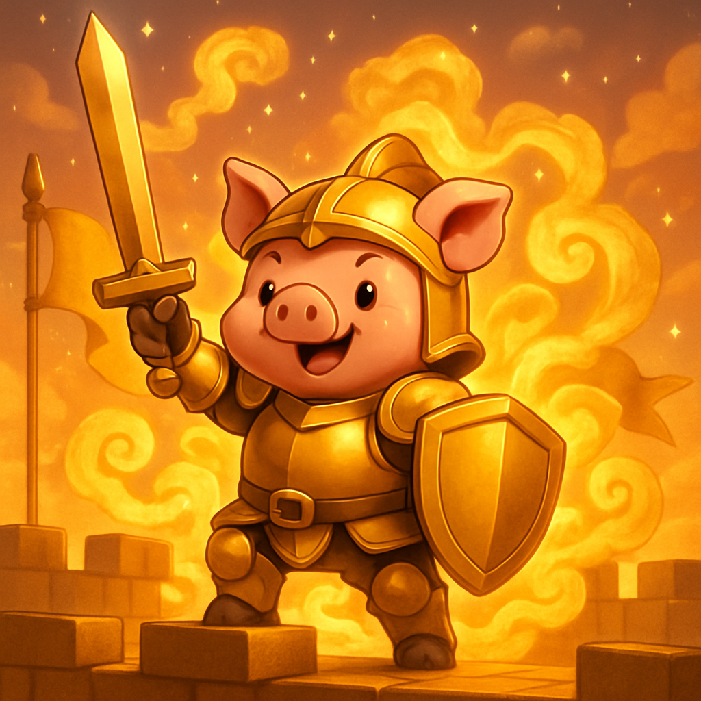 FartPig Golden Gas #1 NFT artwork
