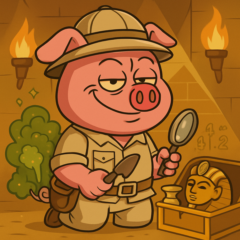 FartPig Golden Gas #22 NFT artwork
