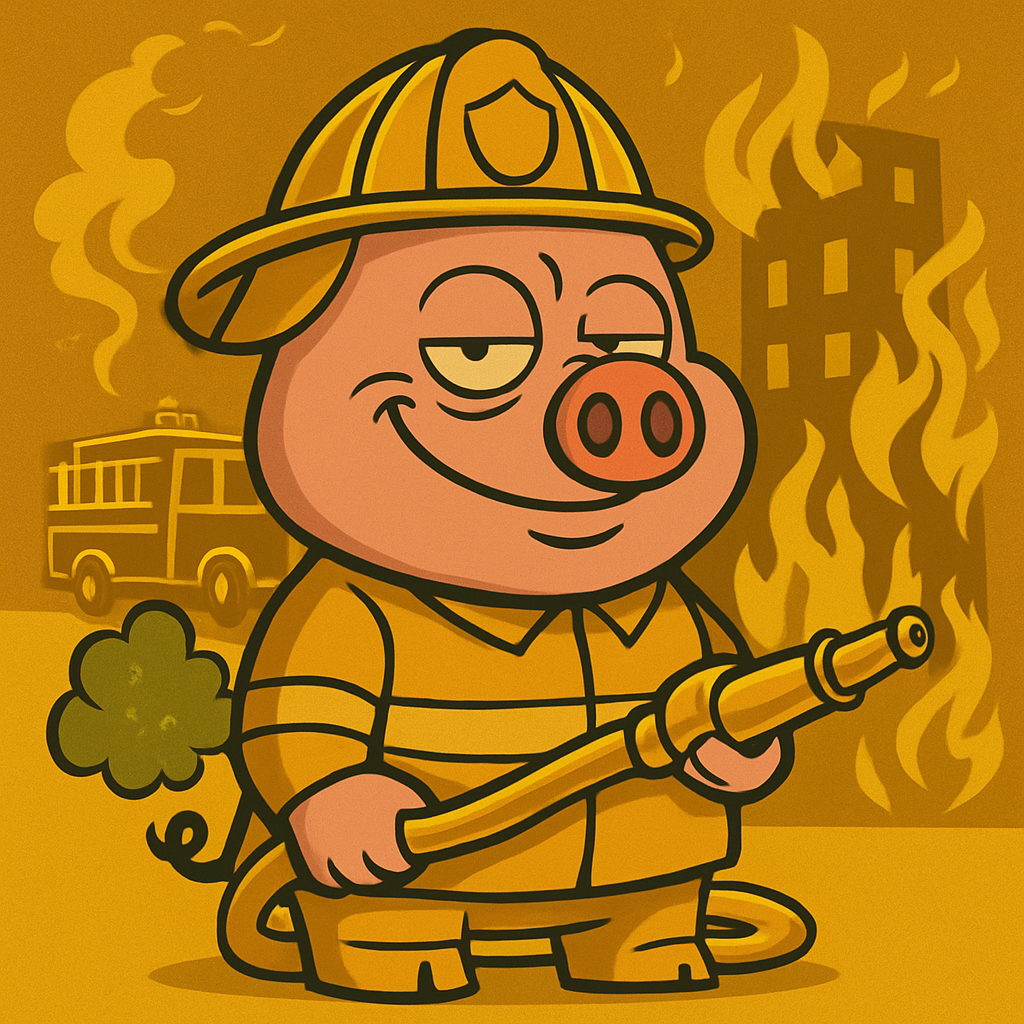 FartPig Golden Gas #3 NFT artwork