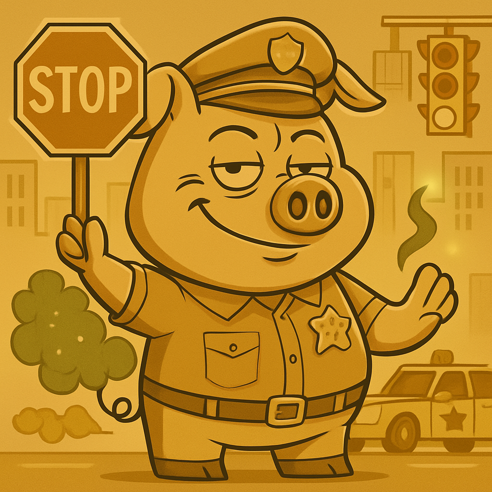 FartPig Golden Gas #10 NFT artwork