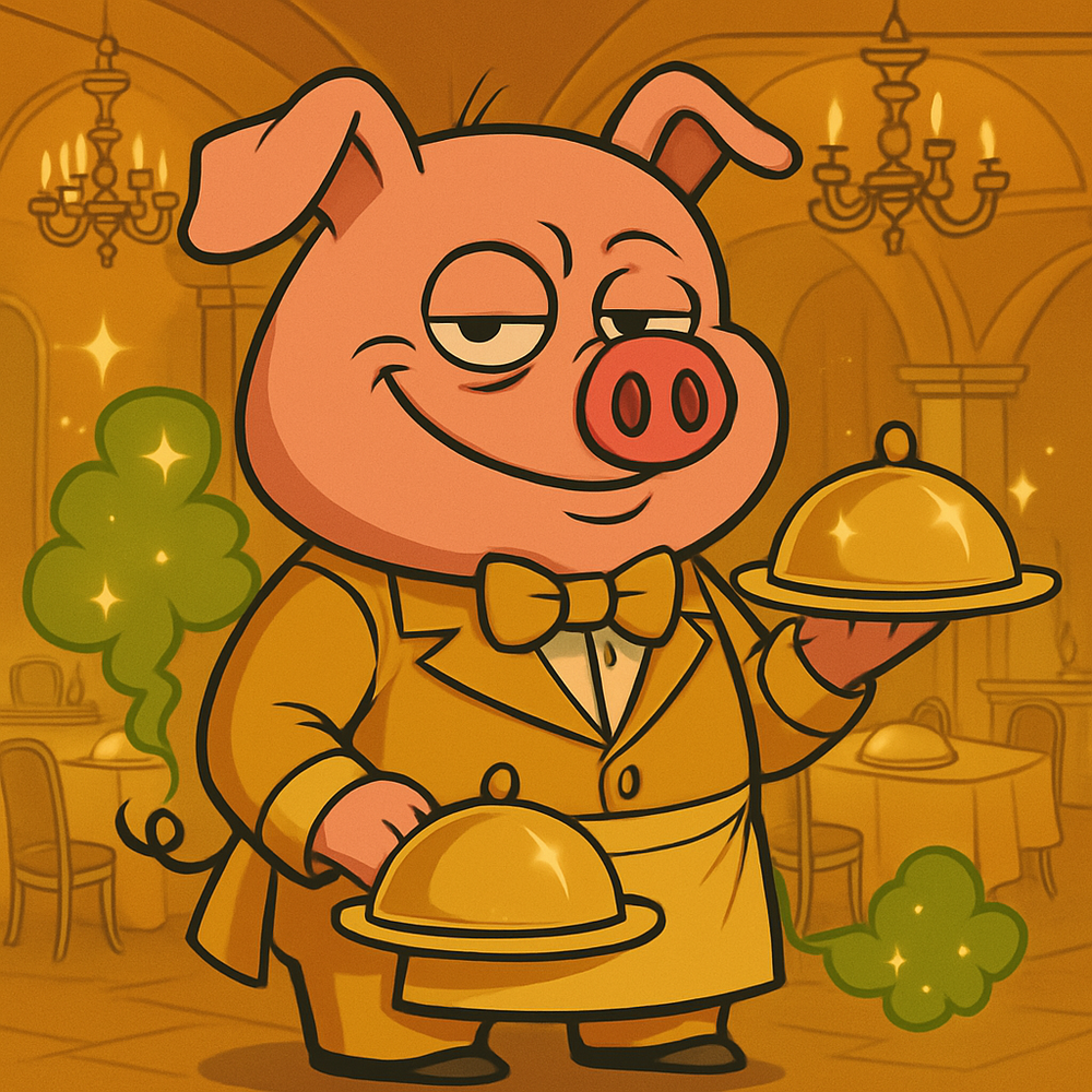 FartPig Golden Gas #33 NFT artwork