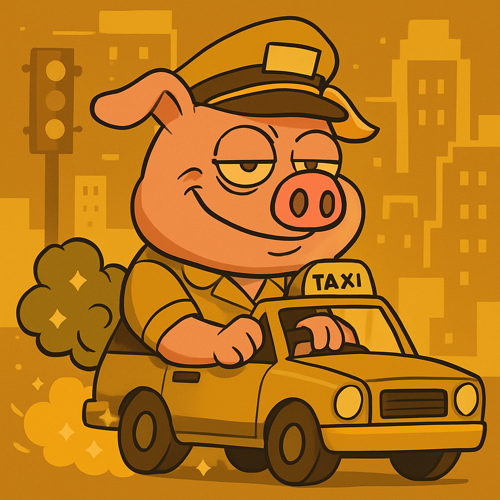 FartPig Golden Gas #31 NFT artwork