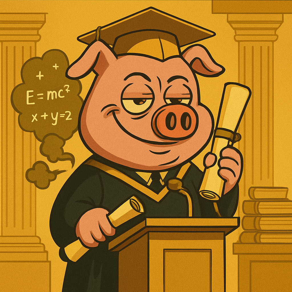 FartPig Golden Gas #34 NFT artwork