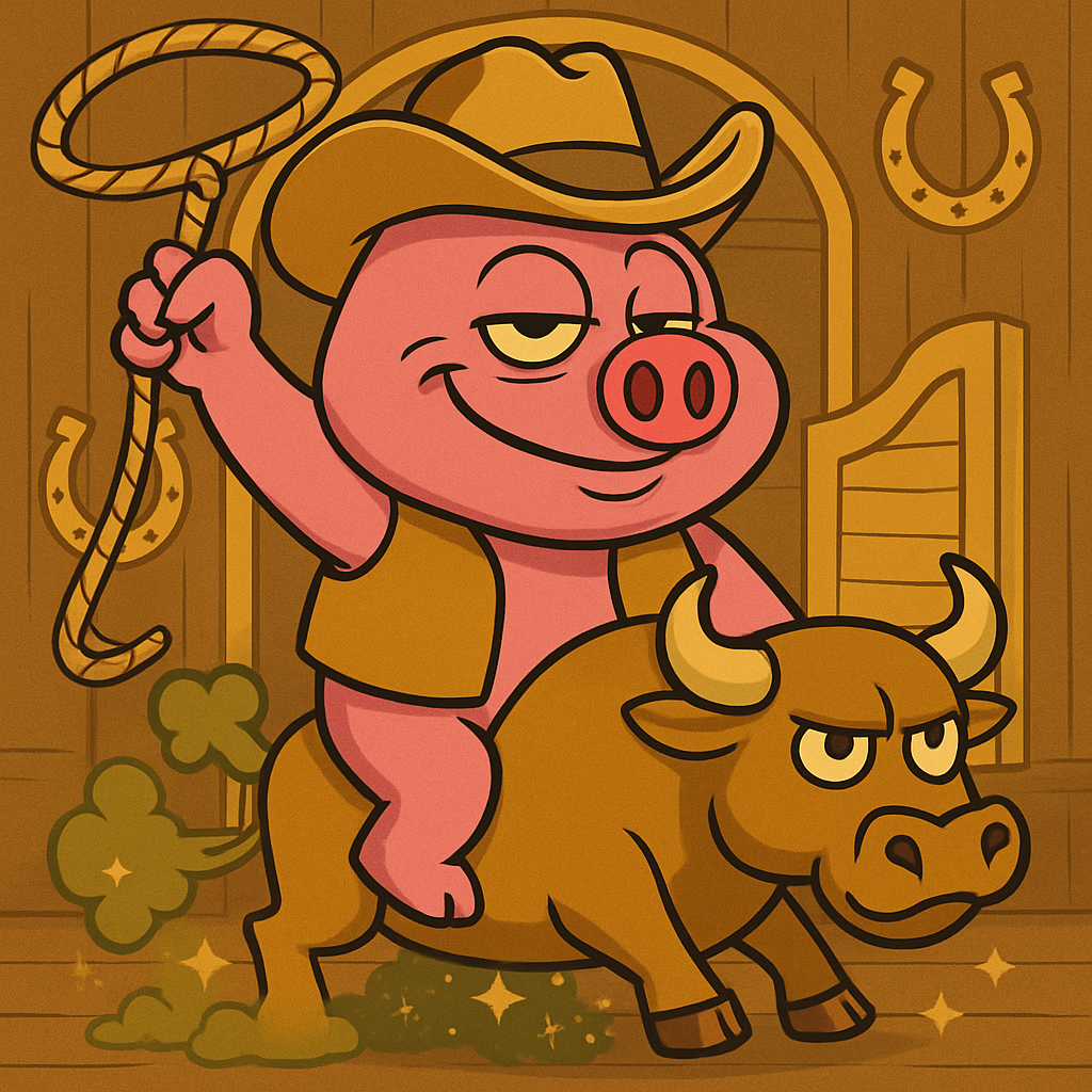 FartPig Golden Gas #23 NFT artwork