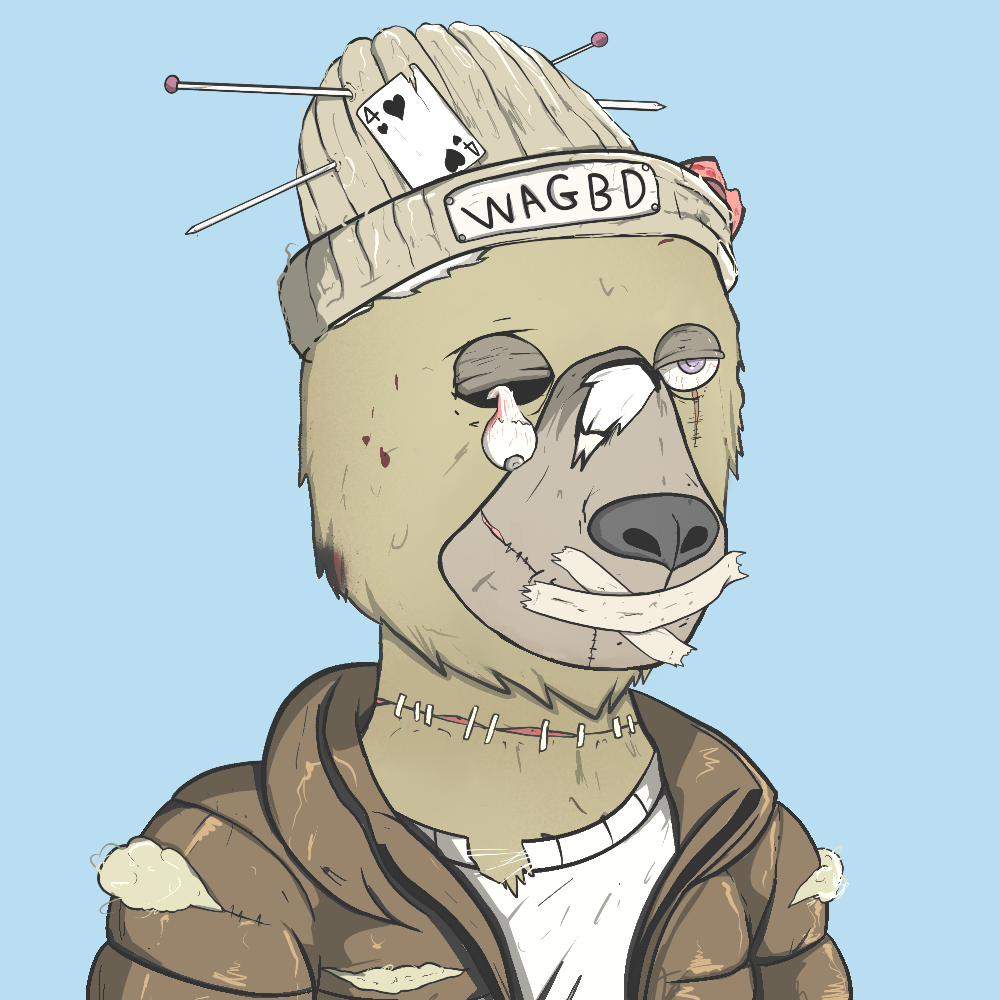 Dead Bear #916 NFT artwork