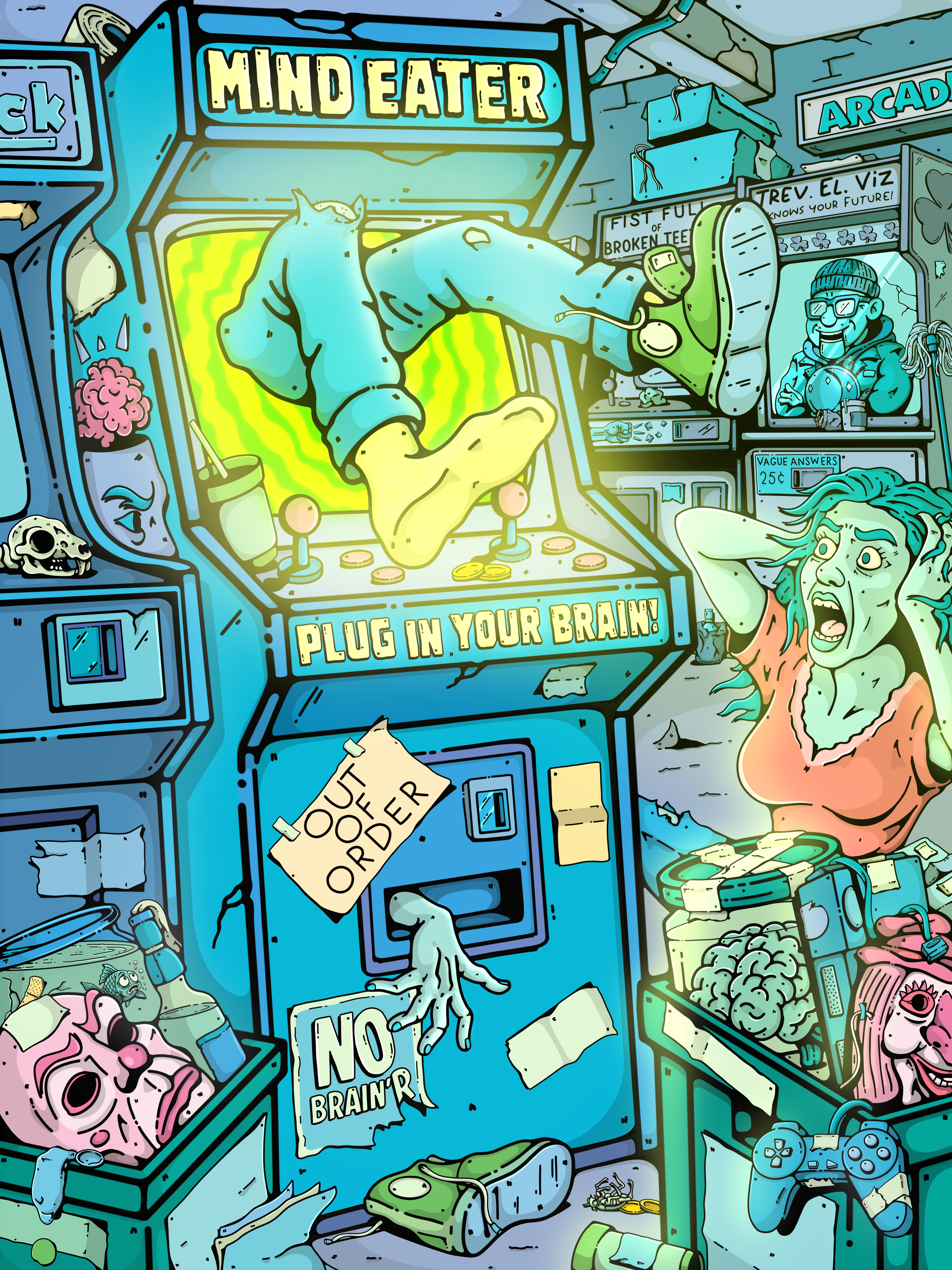 The Amazing Mind Eater! NFT artwork