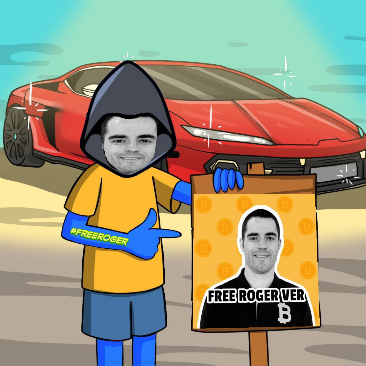 Lambo Roger NFT artwork