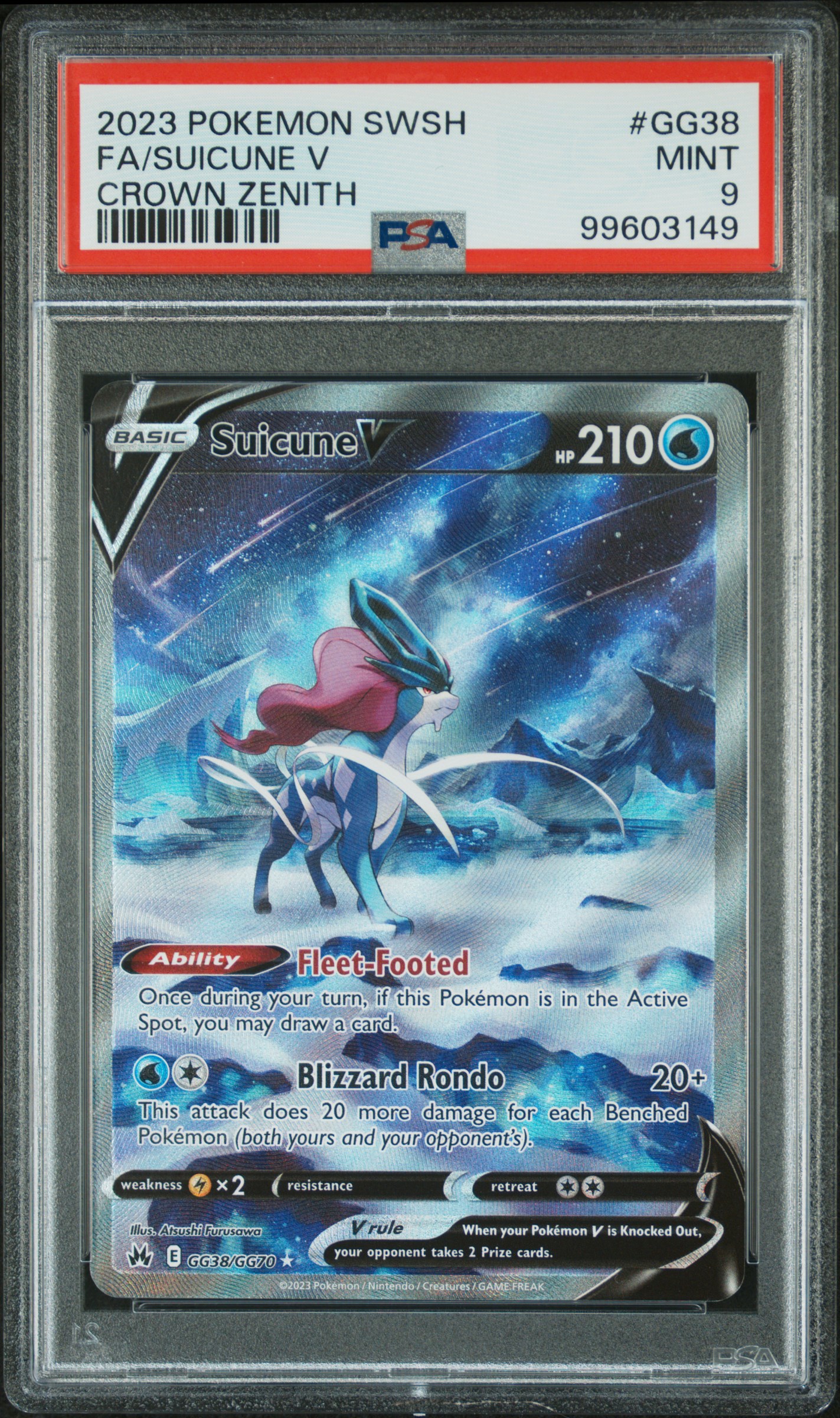 2023 #GG38 Full Art/Suicune V PS NFT artwork