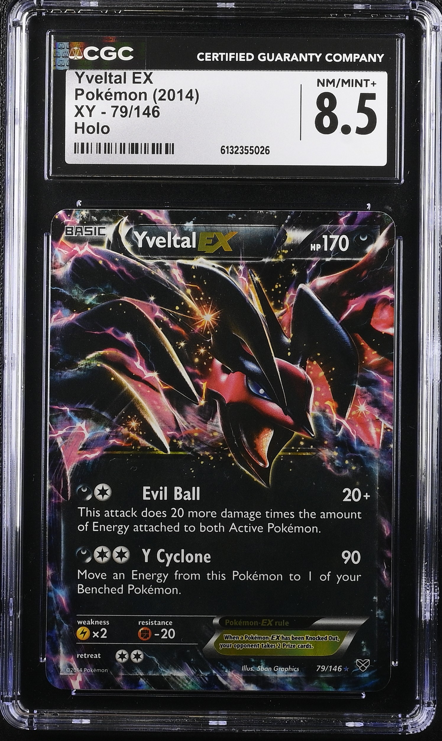 2014 #79 Yveltal EX CGC 8.5 XY - NFT artwork
