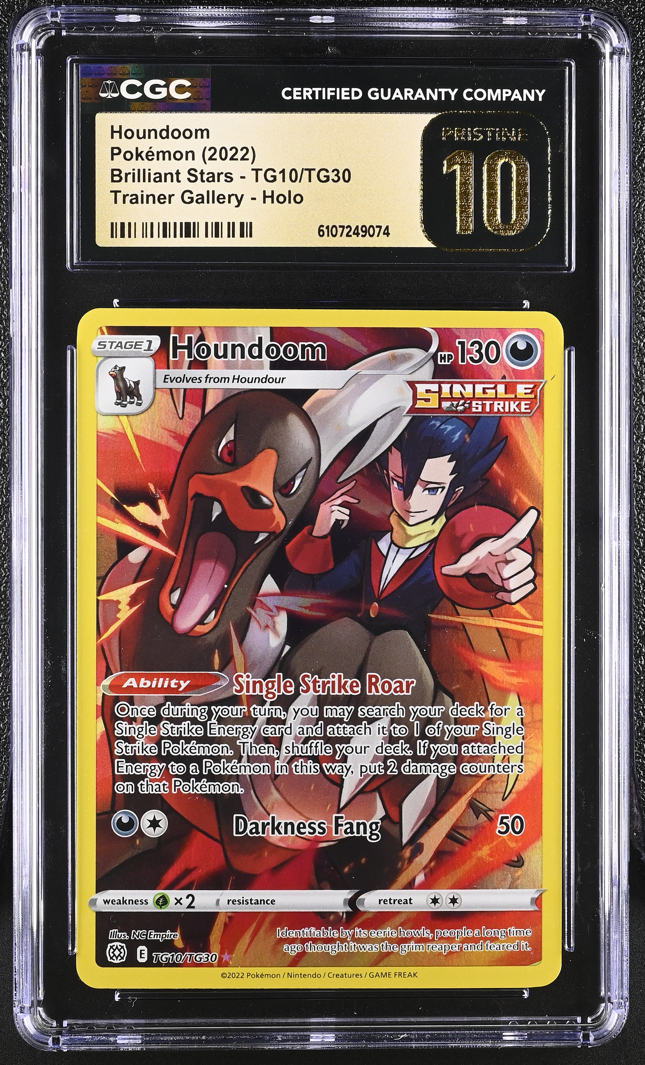 2022 #TG10/TG30 Houndoom CGC 10 NFT artwork
