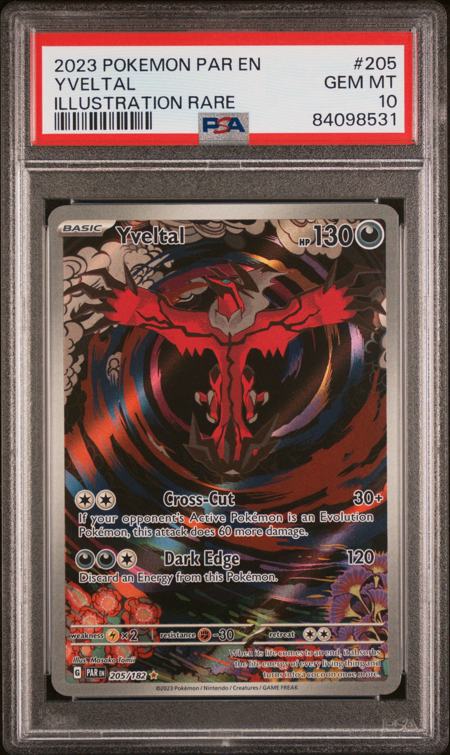 2023 #205 Yveltal PSA 10 Par EN- NFT artwork
