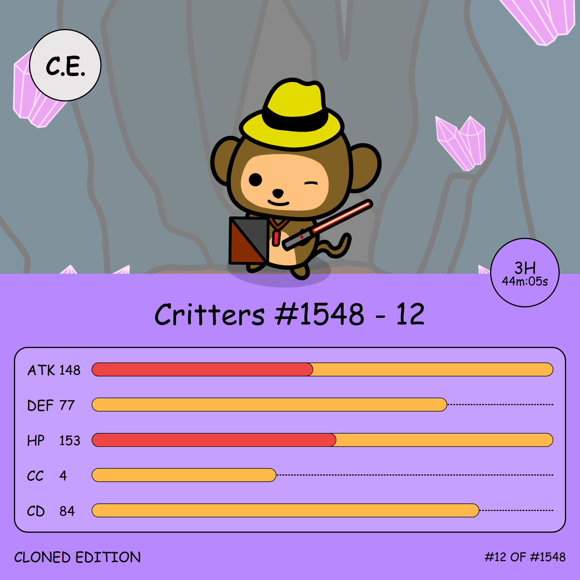 Critters #1548 - 12 NFT artwork