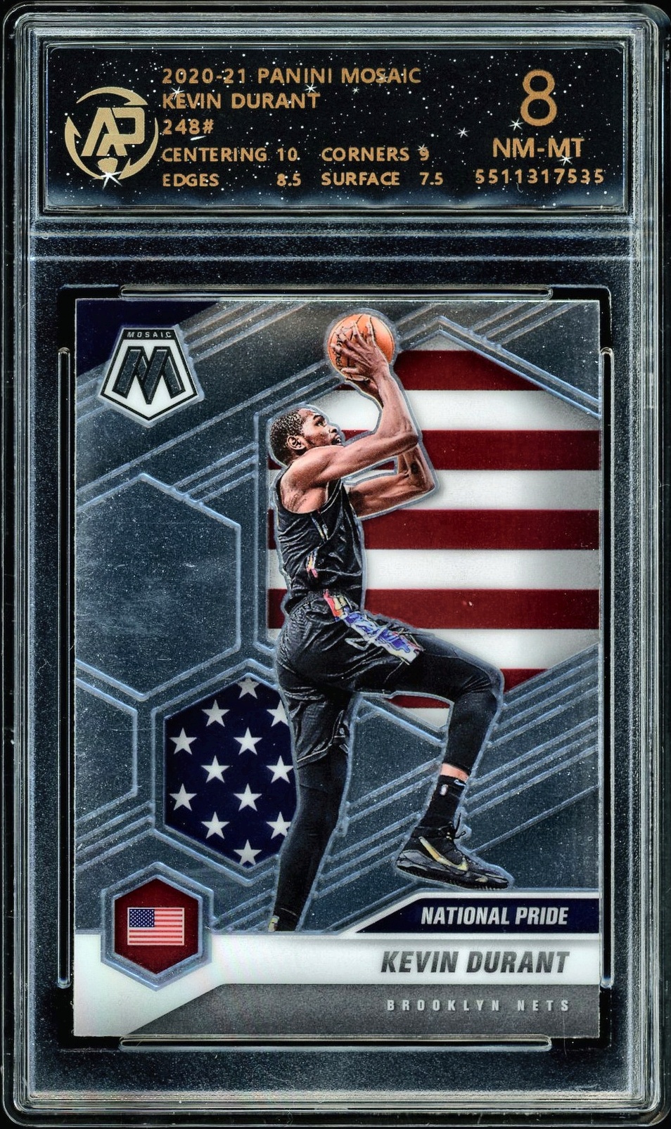 2020-21 PANINI MOSAIC 248# - KEVIN DURANT NFT artwork